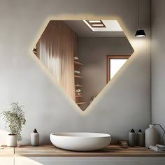 Crystalux Diamond LED Frame Mirror – LFM-09