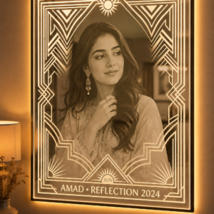 LumiArt Personalized LED Frame Mirror– LFM-34